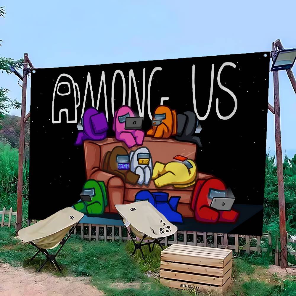 Cartoon Game A-Among-US Retro  - Retro Gaming Banner ulasan dan harga