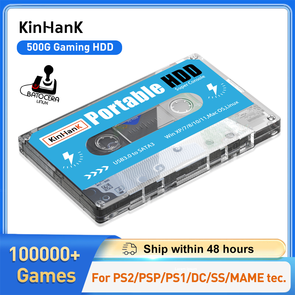 KINHANK 500G Gaming HDD Super  - Retro Gaming Hdd ulasan dan harga