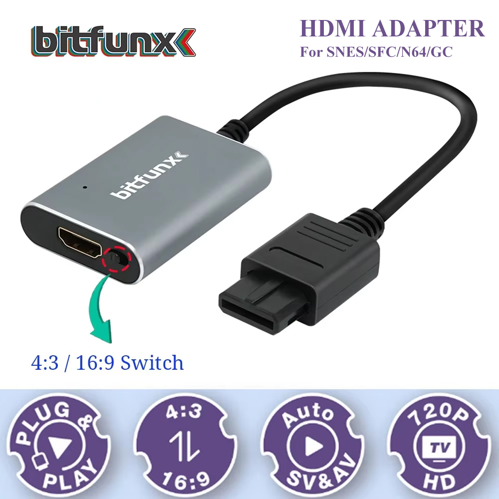 Bitfunx 720P Svideo / AV To HD - Retro Gaming Event ulasan dan harga