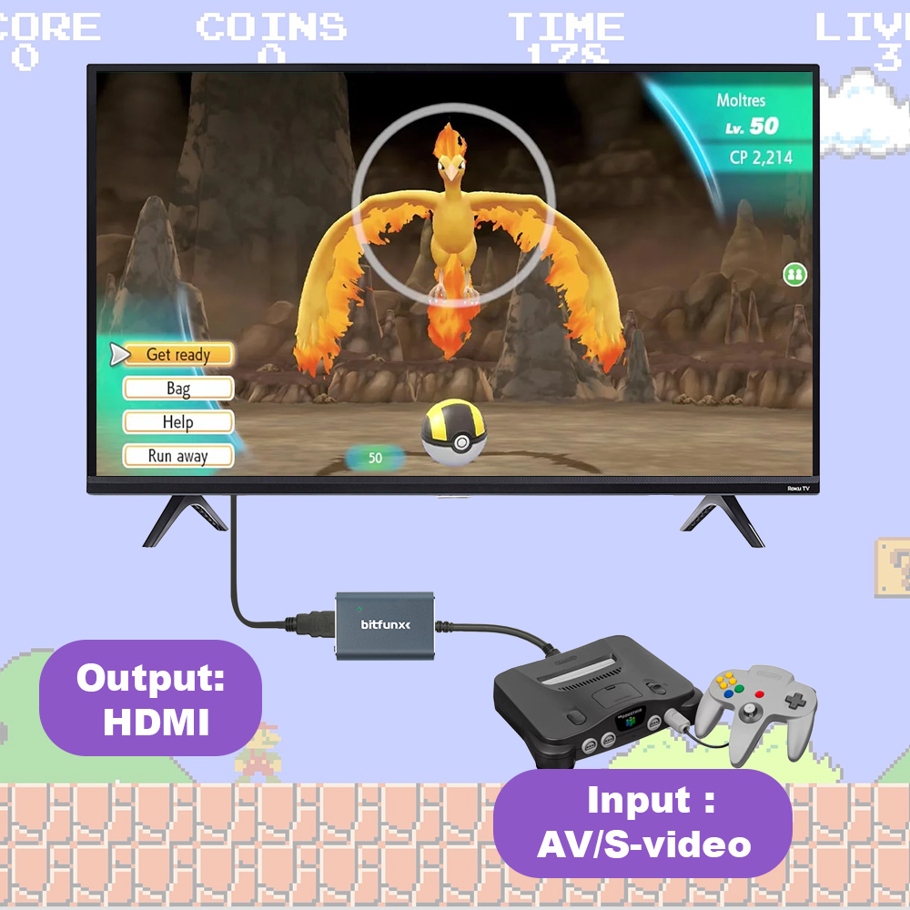 Bitfunx 720P Svideo / AV To HD - Retro Gaming Event ulasan dan harga