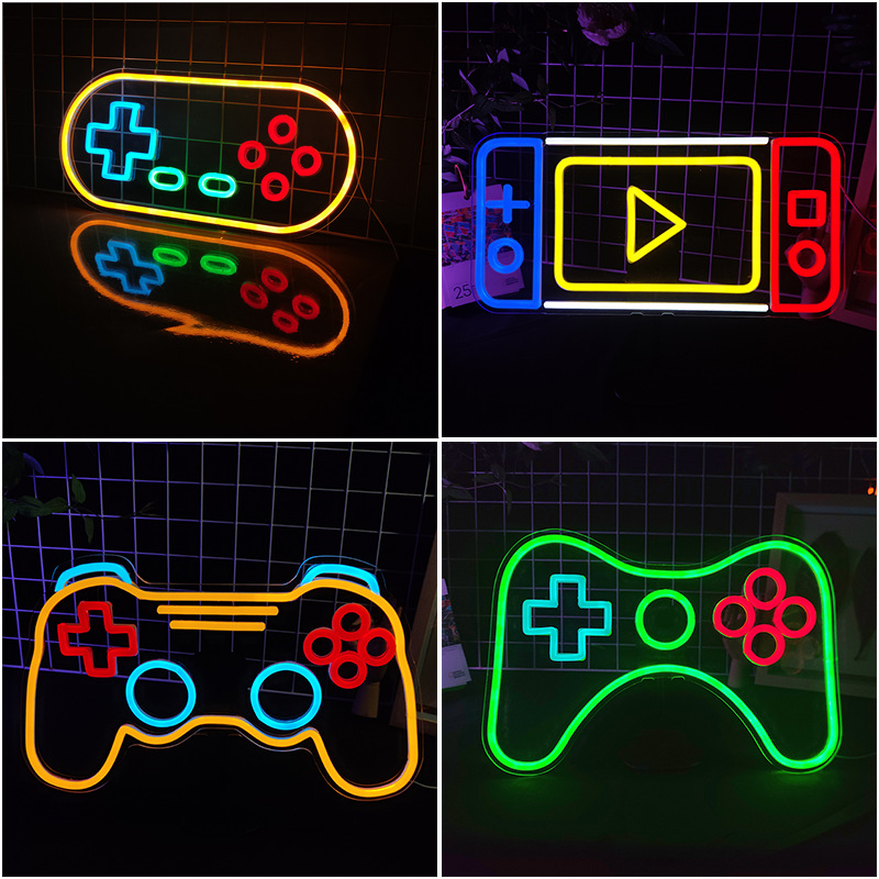 Arcade Neon Sign LED Game Room - Retro Gaming Projector ulasan dan harga