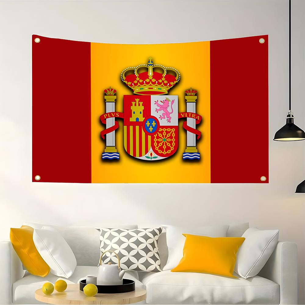 1PC Famous Spain Flags Retro F - Retro Gaming Banner ulasan dan harga