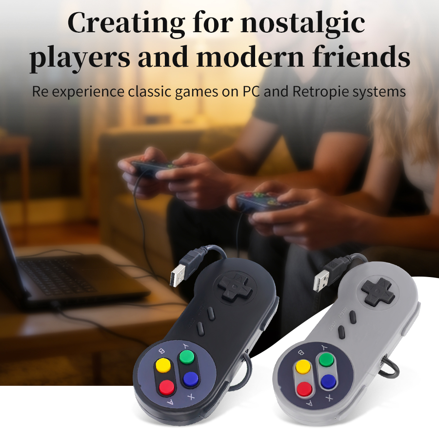 USB Retro Gamepad for PC NESPi - Retro Gaming With Raspberry Pi ulasan dan harga