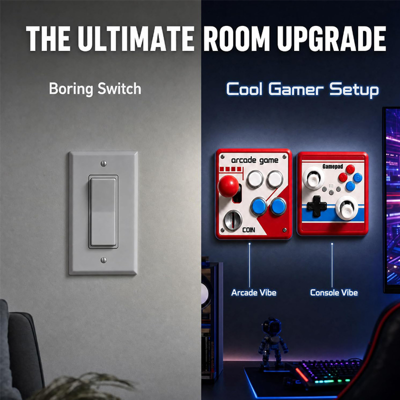 Drill-Free Light Switch Cover  - Retro Gaming Projector ulasan dan harga