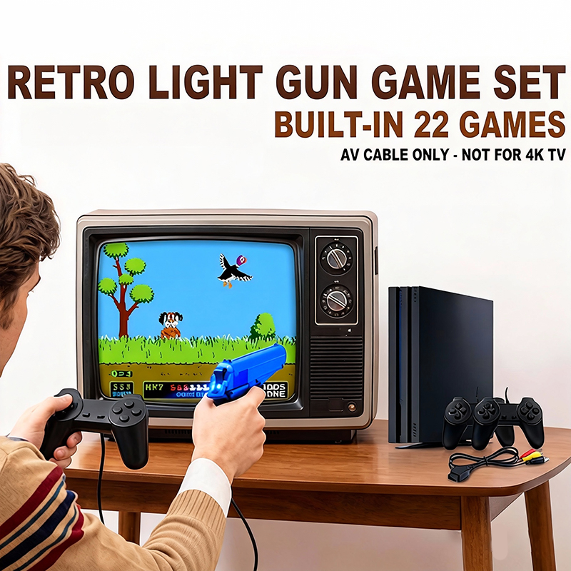 PS 4 Style Gaming Console Set  - Retro Gaming Light Gun ulasan dan harga